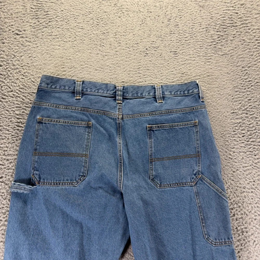 Blue Mountain Jeans Men's 40x30 Cotton Denim Straight Leg Carpenter Workwear